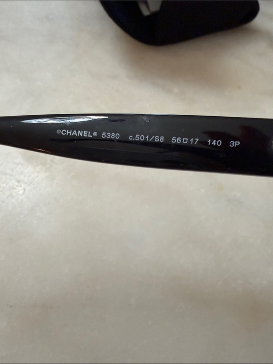CHANEL Black Sunglasses with Silver CC Accent main image 2